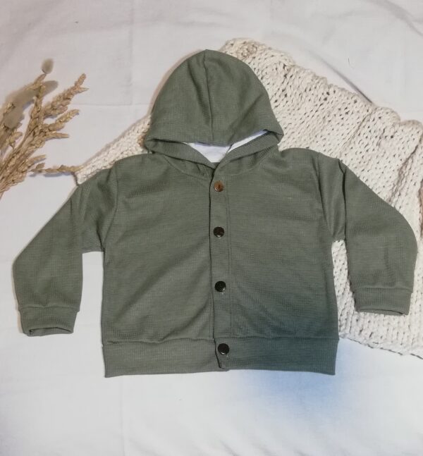 Campera waffle liviano verde