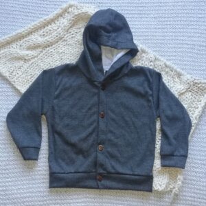 Campera waffle liviano gris oscuro