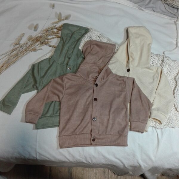 Campera waffle liviano beige - Image 2